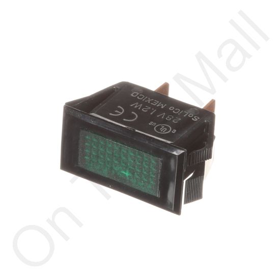 Nortec 132-3096 Lamp Green Black Housing 28V