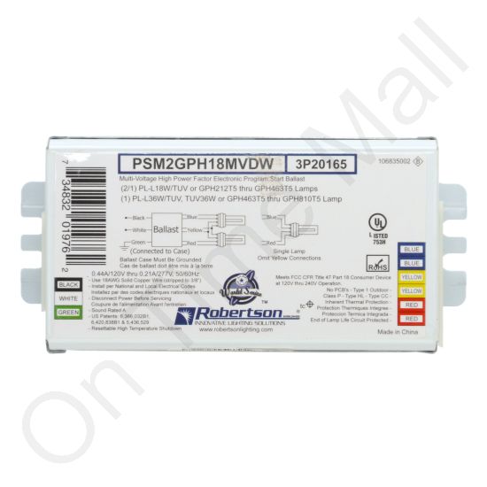 Sanuvox BST120/240GL Ballast