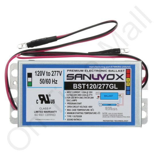 Sanuvox BST120/277GL Ballast
